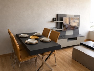 Salle à manger de l'appartement Hilton N°11 étage 12