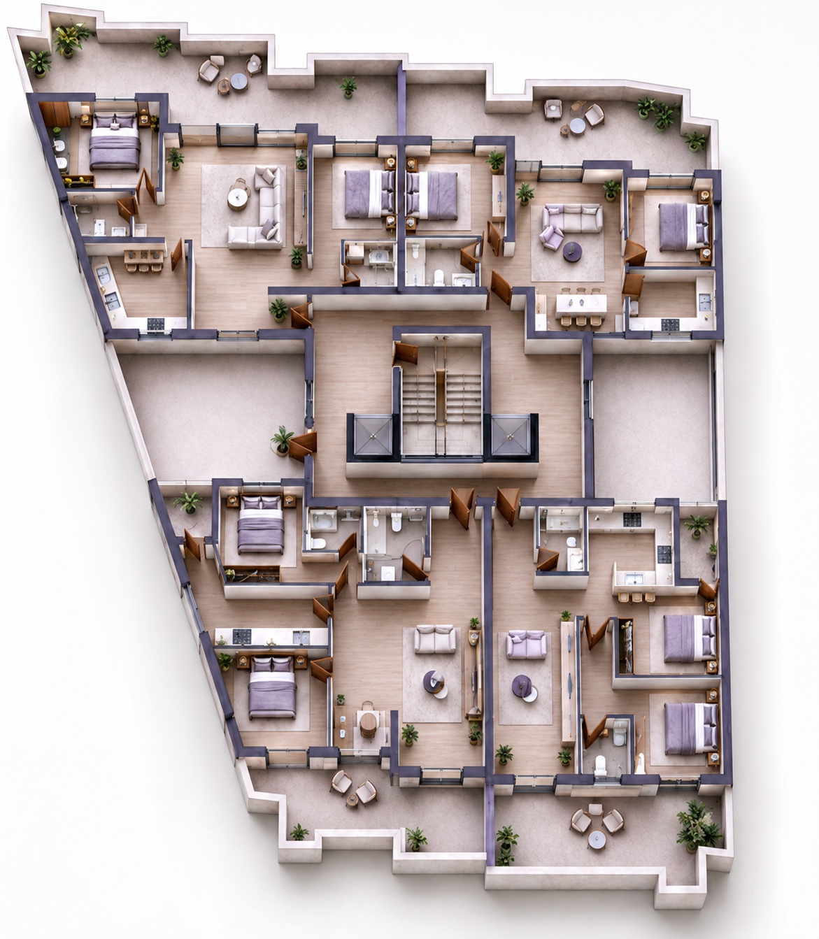 1er retrait - Plan 3D