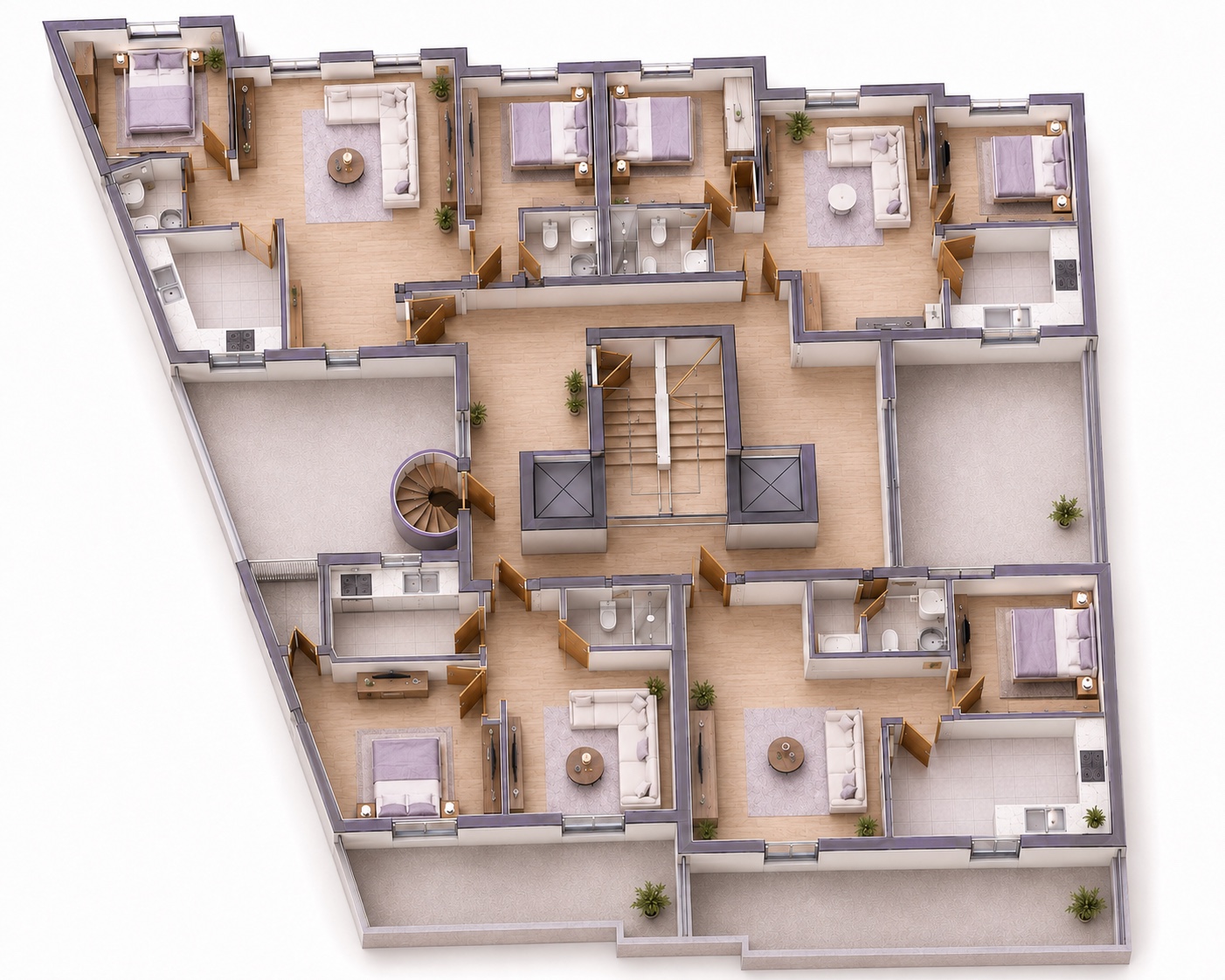 2e retrait - Plan 3D