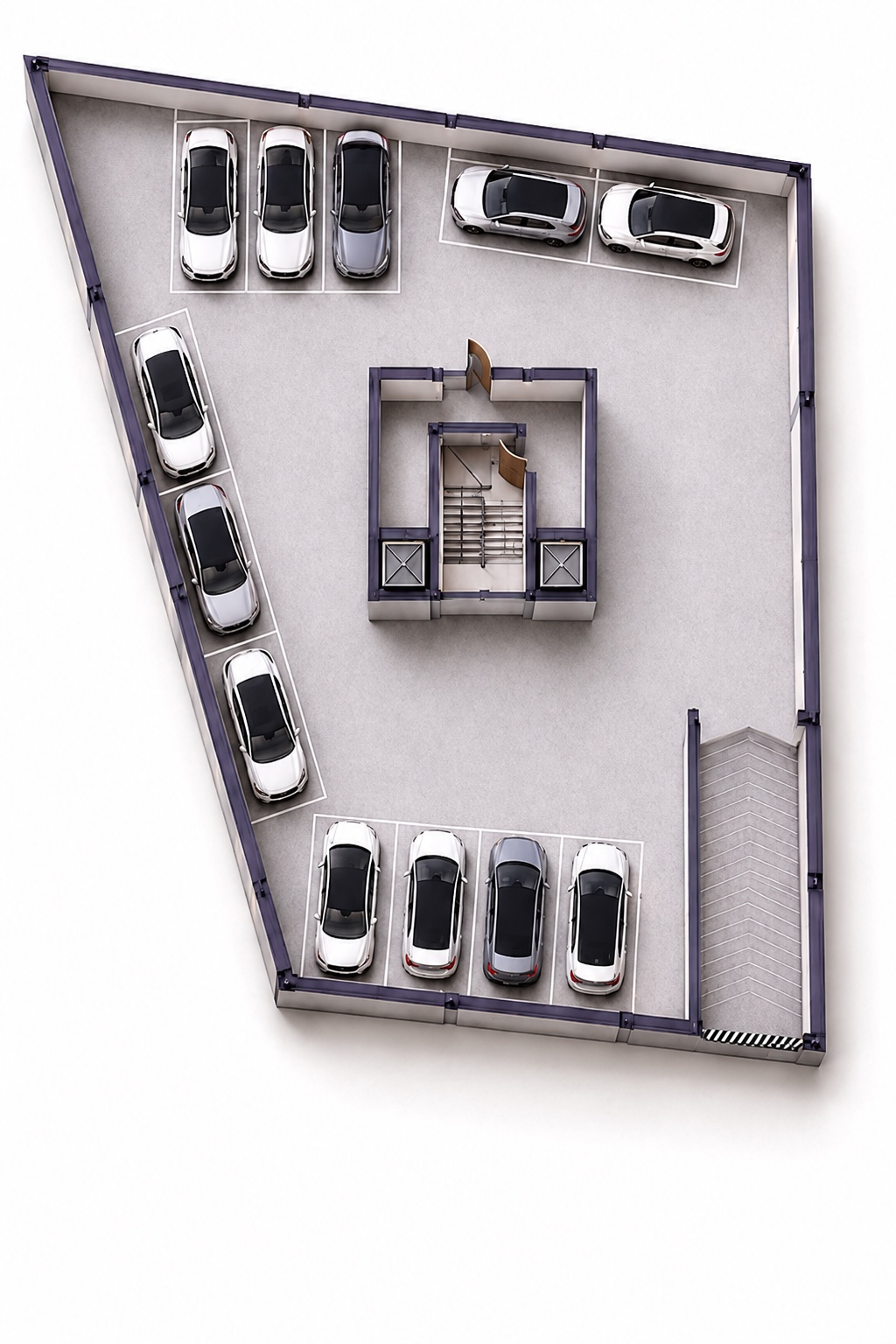 Plan sous-sol - Plan 3D